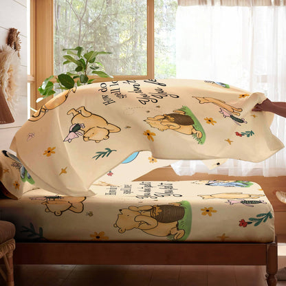 Pajabear 4-Piece Bed Sheet Set Pooh The Love