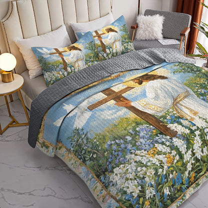 Pajabear Quilt 3-Piece Set Faith in Bloom