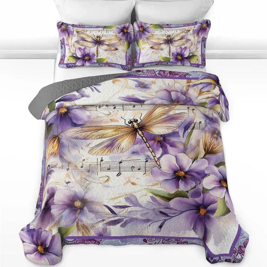 Pajabear Quilt 3-Piece Set Melodic Dragonfly