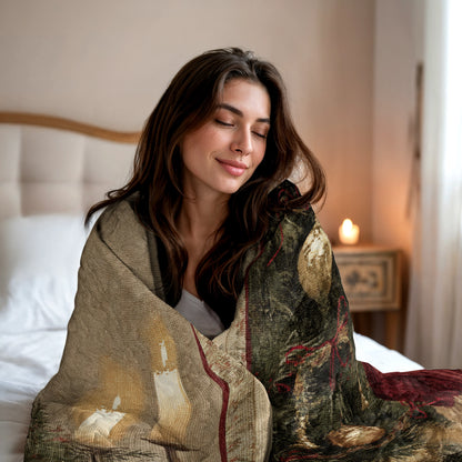 Pajabear Quilt 3-Piece Set Golden Christmas Glow