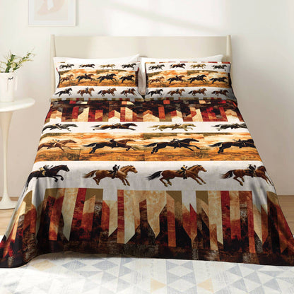 Pajabear 4-Piece Bed Sheet Set Western Adventure