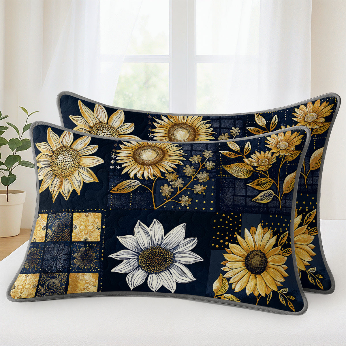 Pajabear Quilt 3-Piece Set Inelegance Sunflowers
