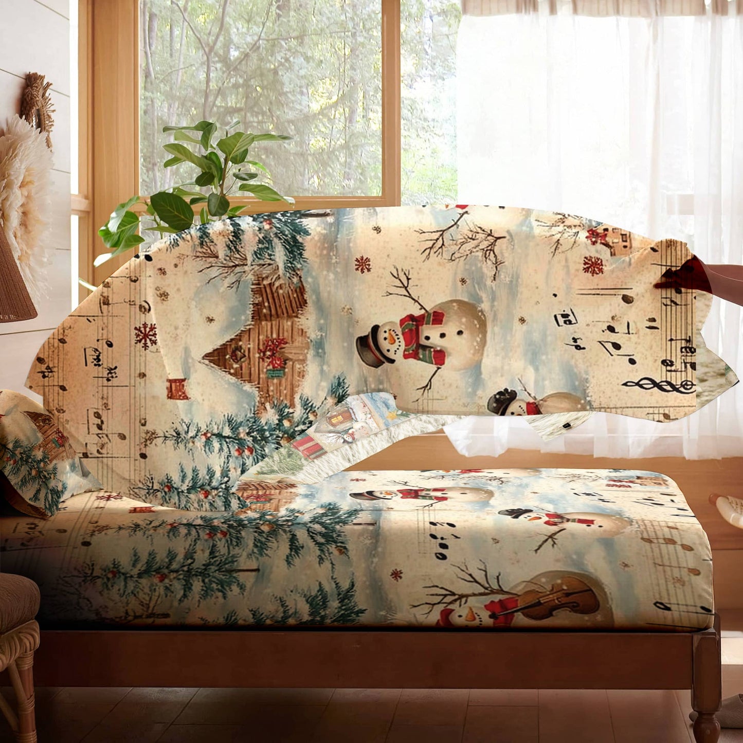 Pajabear 4-Piece Bed Sheet Set Snow Melody