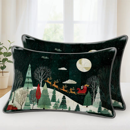 Pajabear Quilt 3-Piece Set Christmas Eve Magic