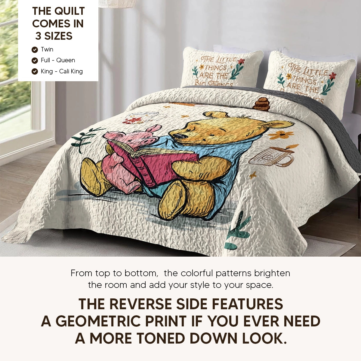 Pajabear Quilt 3-Piece Set Little Things