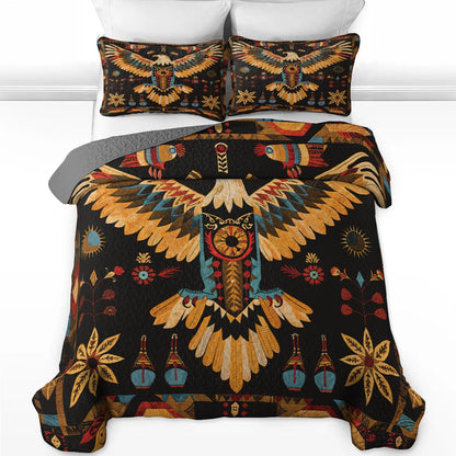 Pajabear Quilt 3-Piece Set Tribal Eagle