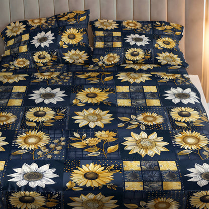 Pajabear 4-Piece Bed Sheet Set Inelegance Sunflowers