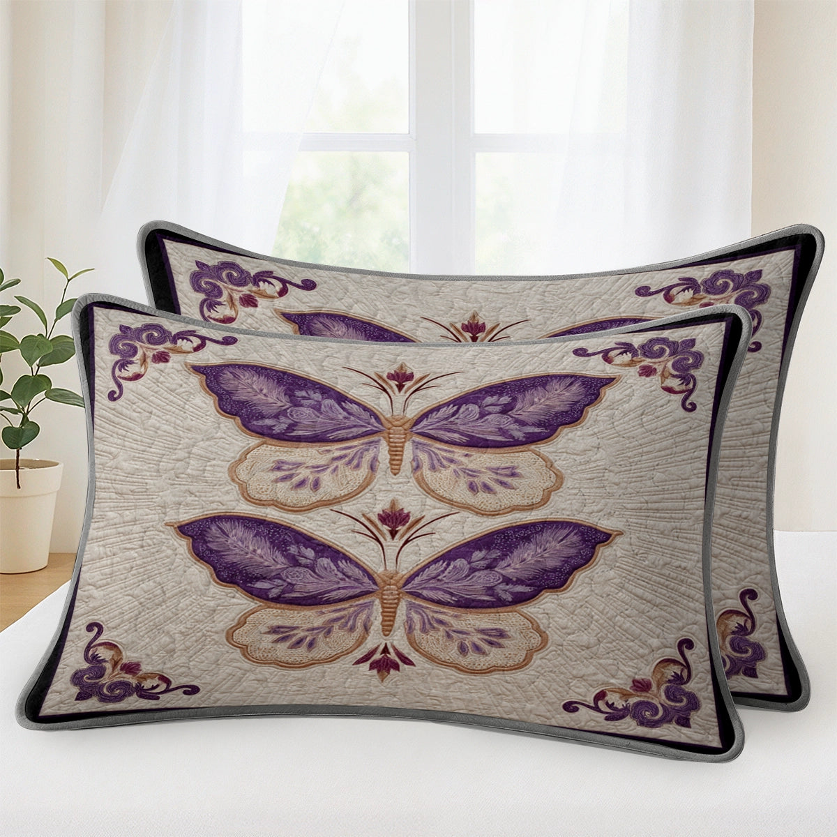 Pajabear Quilt 3-Piece Set Lavender Wings of Grace