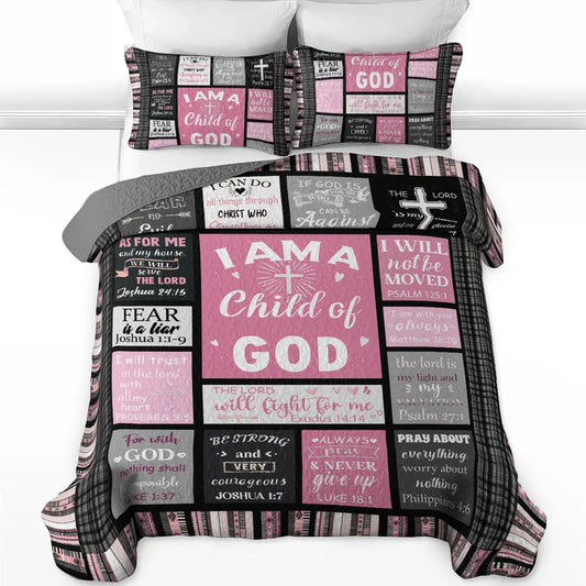 Pajabear Quilt 3-Piece Set Child of God