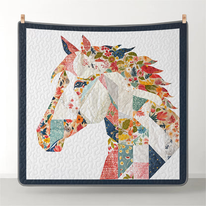 Pajabear Quilt 3-Piece Set Charming Floral Horse