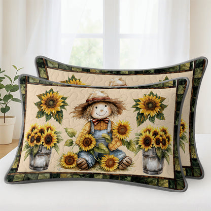Pajabear Quilt 3-Piece Set Peaceful Farmhouse Sunflower