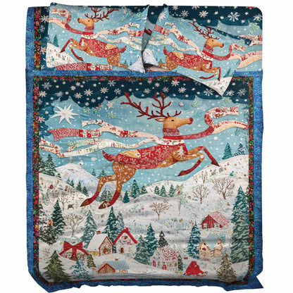 Pajabear 4-Piece Bed Sheet Set Holiday Charm