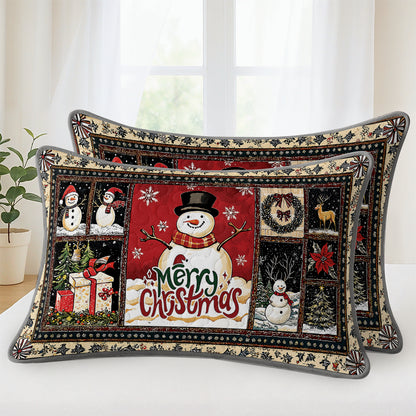 Pajabear Quilt 3-Piece Set Snowman's Cozy Christmas