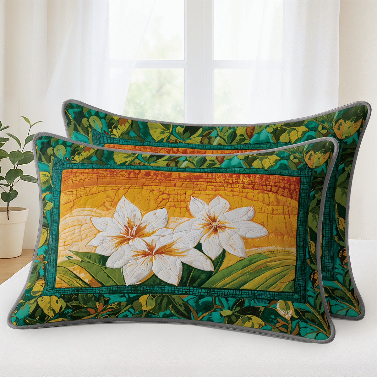 Pajabear Quilt 3-Piece Set Island Lily