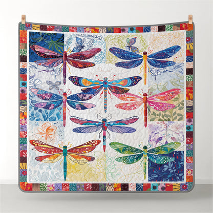 Pajabear Quilt 3-Piece Set Vibrant Dragonfly