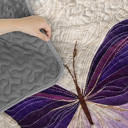 Pajabear Quilt 3-Piece Set Dance of the Violet Wings