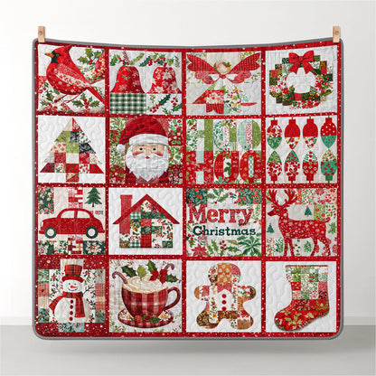 Pajabear Quilt 3-Piece Set Merry Christmas