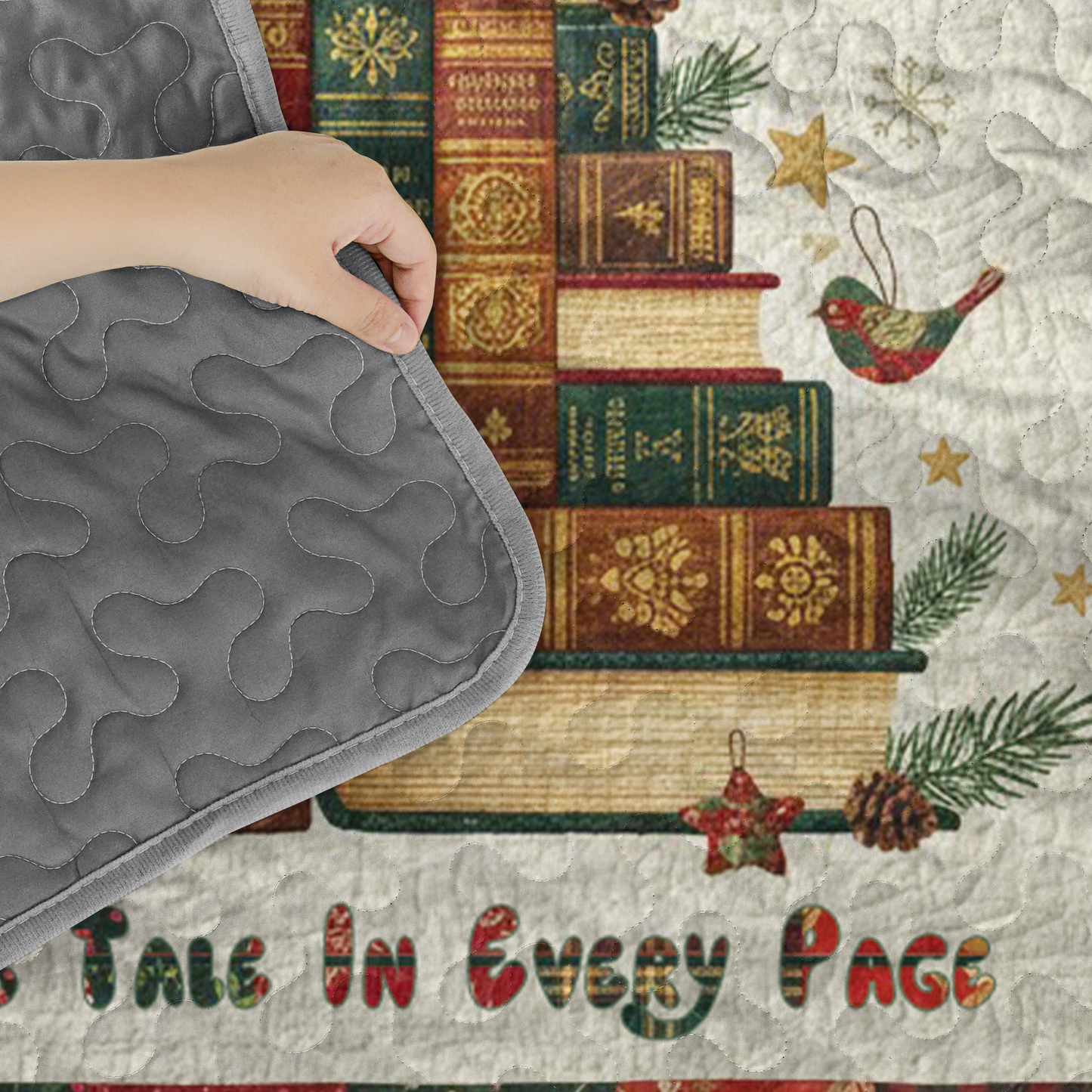 Pajabear Quilt 3-Piece Set Stories of Christmas