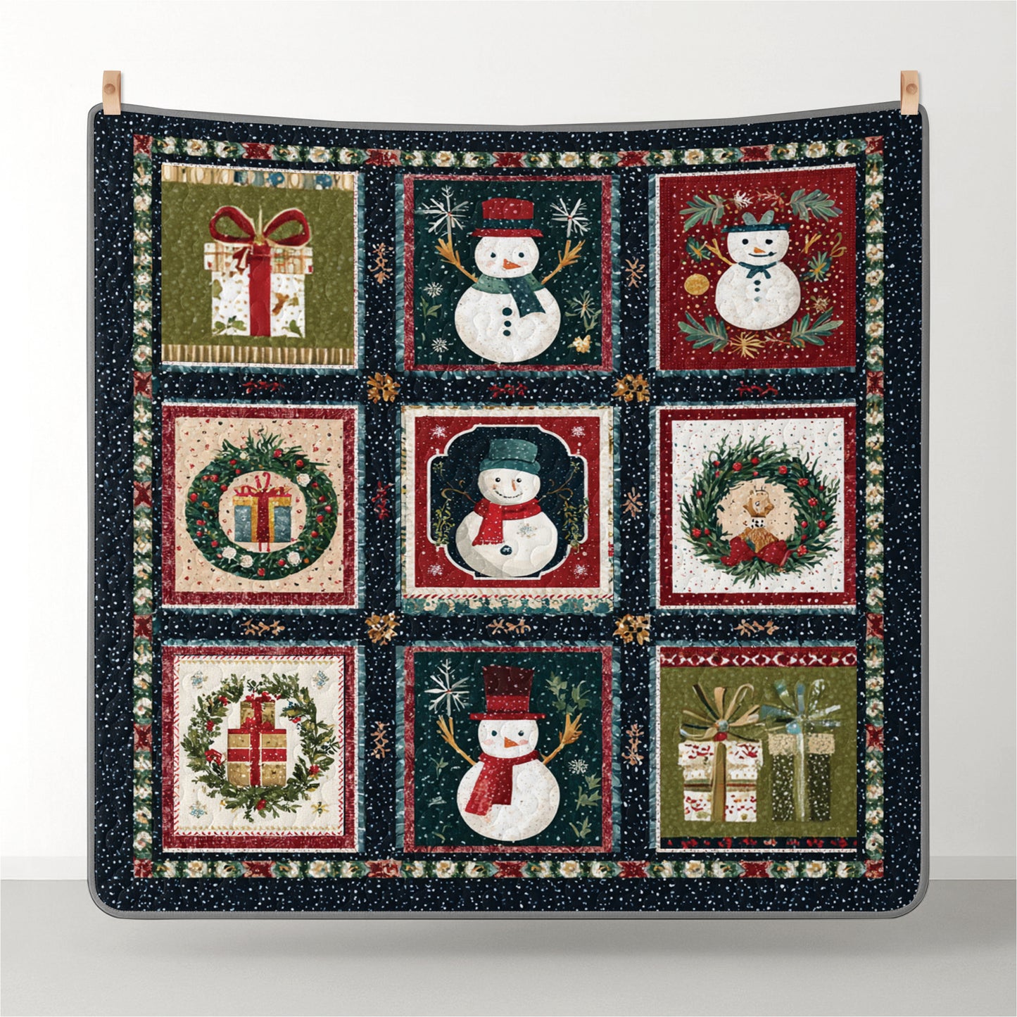 Pajabear Quilt 3-Piece Set The Snowman’s Gift