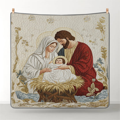 Pajabear Quilt 3-Piece Set Nativity Blessing