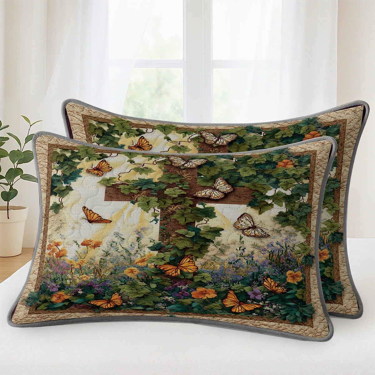 Pajabear Quilt 3-Piece Set Garden of Sacred Renewal