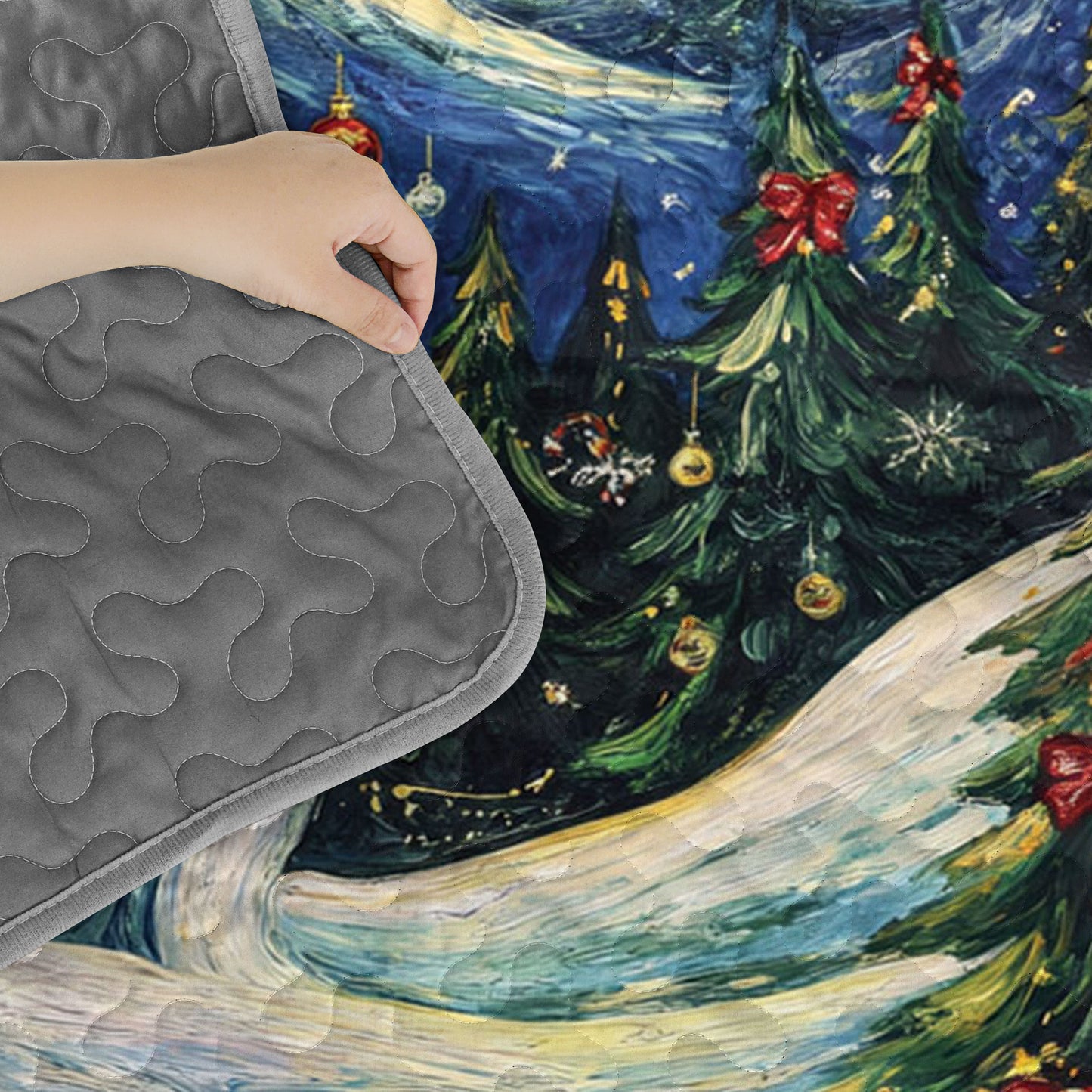 Pajabear Quilt 3-Piece Set Starry Christmas Pup