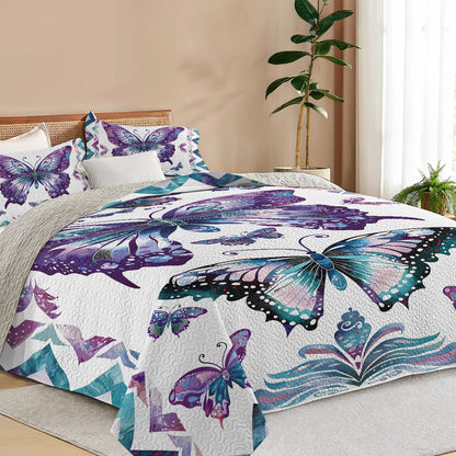 Pajabear Quilt 3-Piece Set Mystic Butterfly