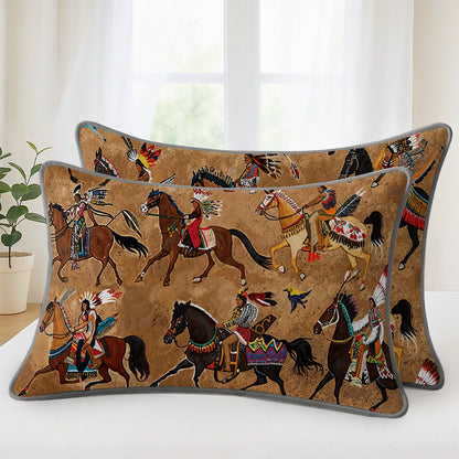 Pajabear Quilt 3-Piece Set Strength Native Horses