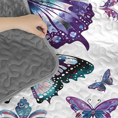 Pajabear Quilt 3-Piece Set Mystic Butterfly