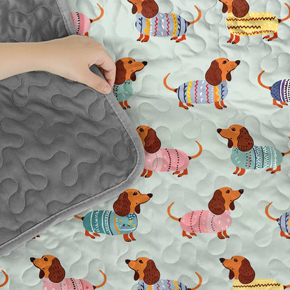 Pajabear Quilt 3-Piece Set Colorful Dachshunds