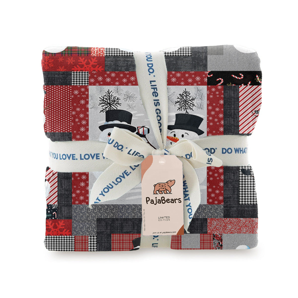 Pajabear Fleece Blanket Playful Snowmen