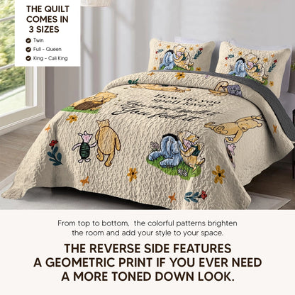 Pajabear Quilt 3-Piece Set Pooh The Love