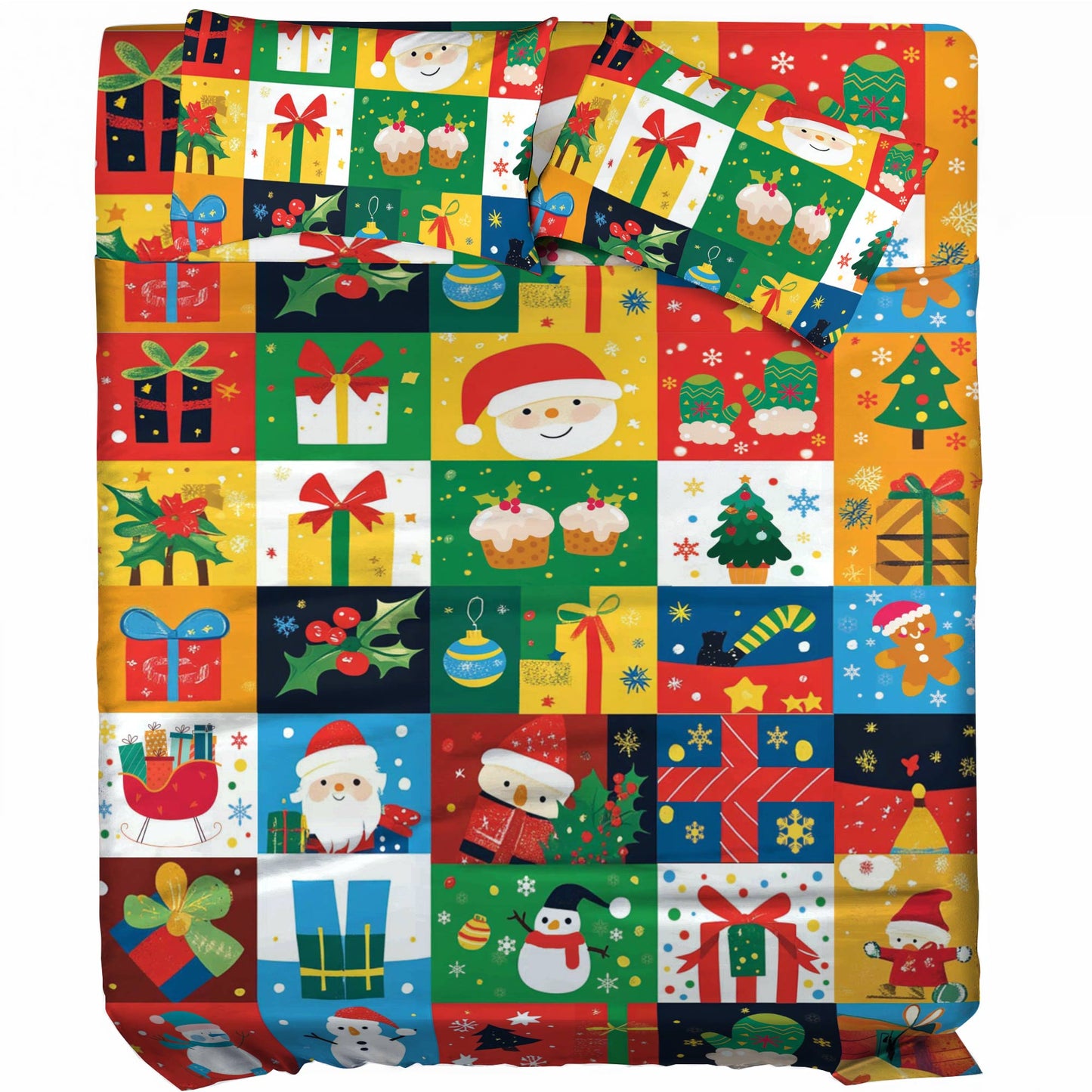 Pajabear 4-Piece Bed Sheet Set Festive Joy