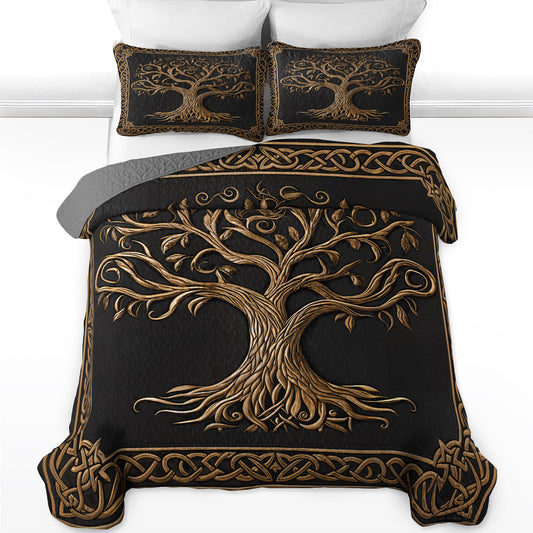 Pajabear Quilt 3-Piece Set Celtic Tree