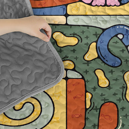 Pajabear Quilt 3-Piece Set Whimsical Cats