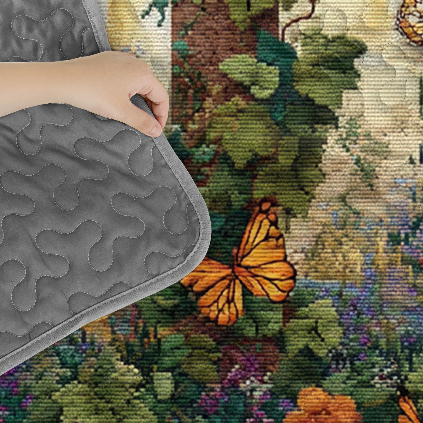 Pajabear Quilt 3-Piece Set Garden of Sacred Renewal