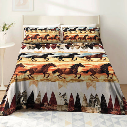 Pajabear 4-Piece Bed Sheet Set Galloping Grace