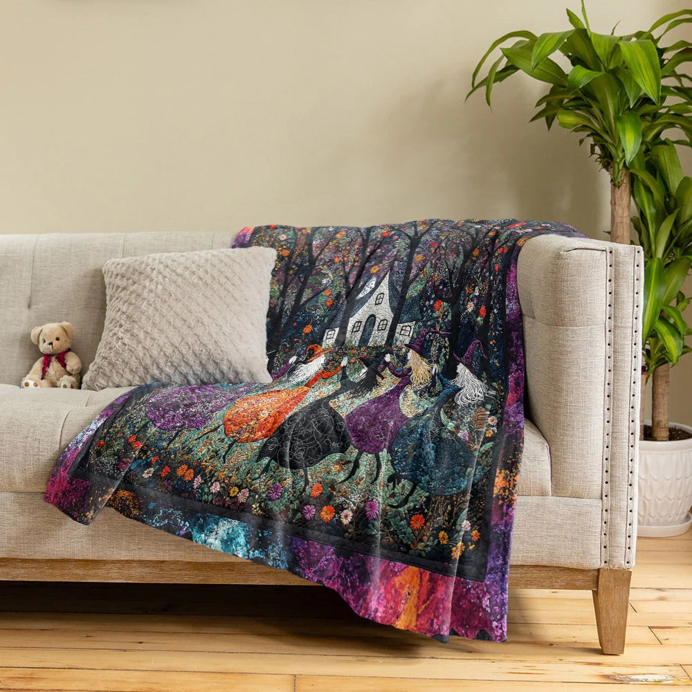 Pajabear Fleece Blanket Beautiful Witchy Woman