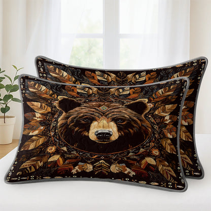 Pajabear Quilt 3-Piece Set Bear Totem Dream