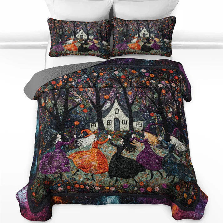 Pajabear Quilt 3-Piece Set Beautiful Witchy Woman