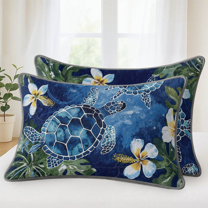 Pajabear Quilt 3-Piece Set Tropical Sea Turtle Paradise