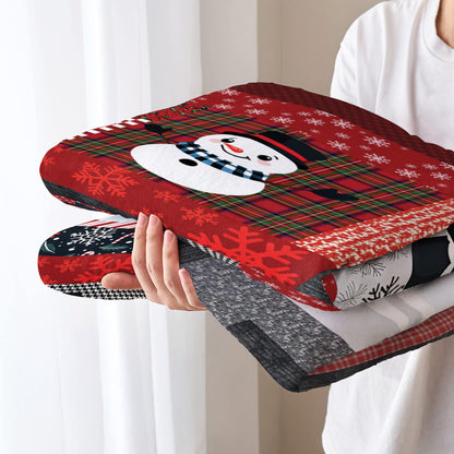 Pajabear Fleece Blanket Playful Snowmen