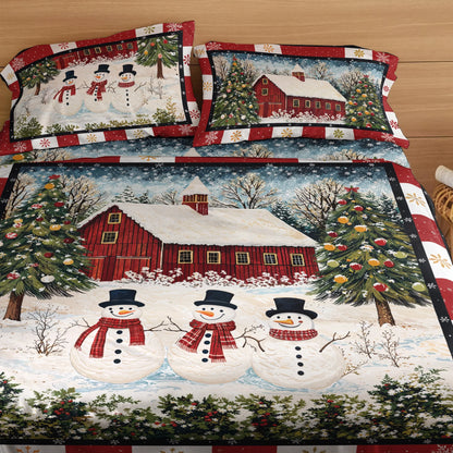 Pajabear 4-Piece Bed Sheet Set Country Christmas Charm