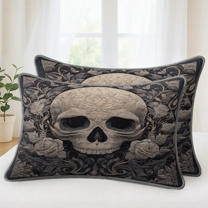 Pajabear Quilt 3-Piece Set Baroque Shadow Skull