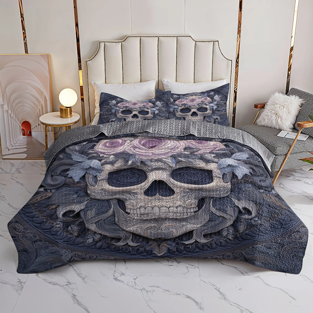 Pajabear Quilt 3-Piece Set Violet Crown of Shadows