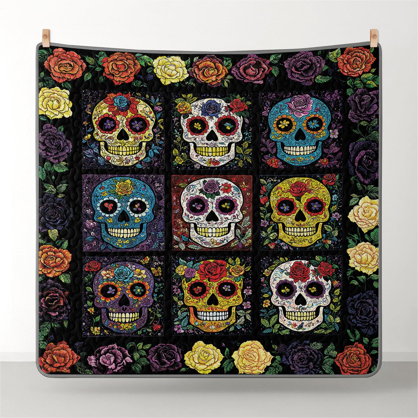 Pajabear Quilt 3-Piece Set Viva la Vida Skull