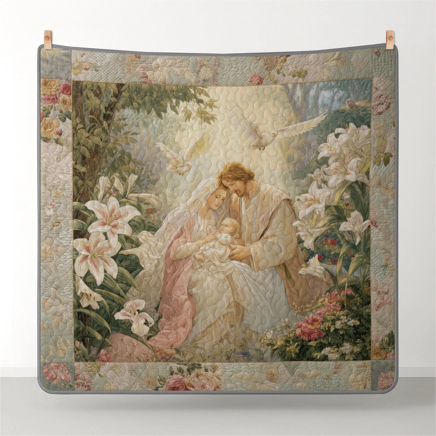 Pajabear Quilt 3-Piece Set Heavenly Garden of Grace