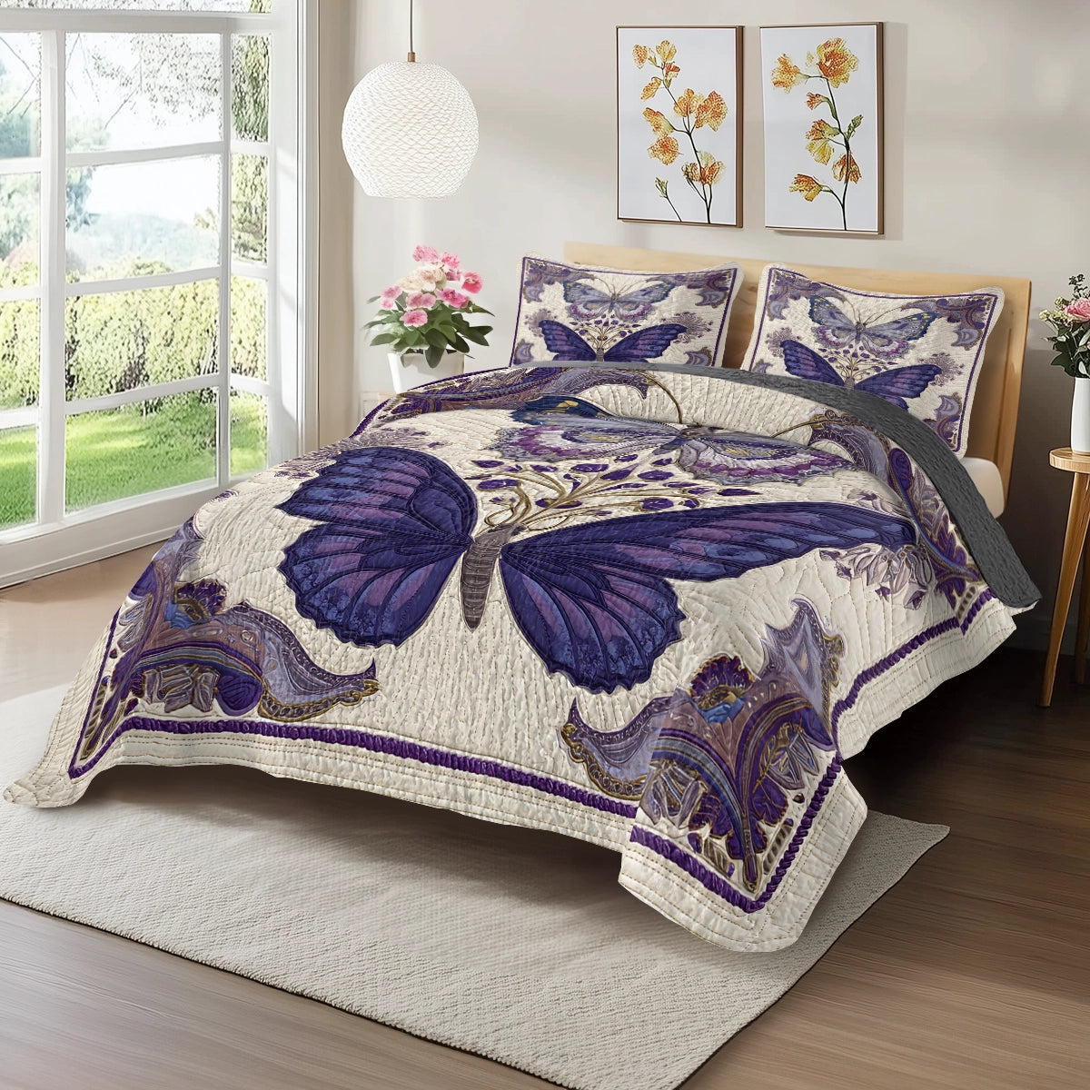 Pajabear Quilt 3-Piece Set Enchanted Royal Wings