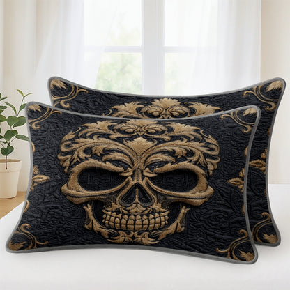 Pajabear Quilt 3-Piece Set Baroque Skull Majesty