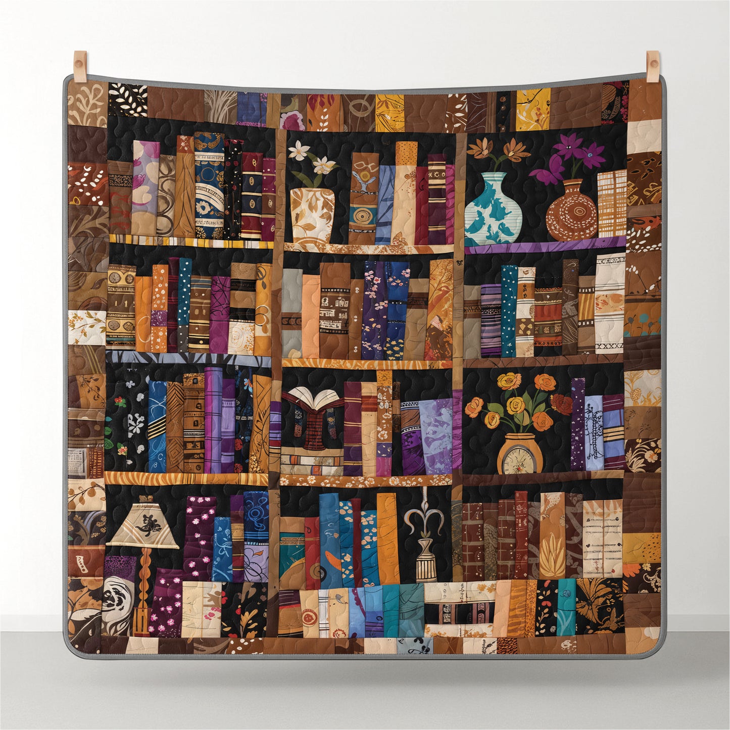 Pajabear Quilt 3-Piece Set Library Dreams
